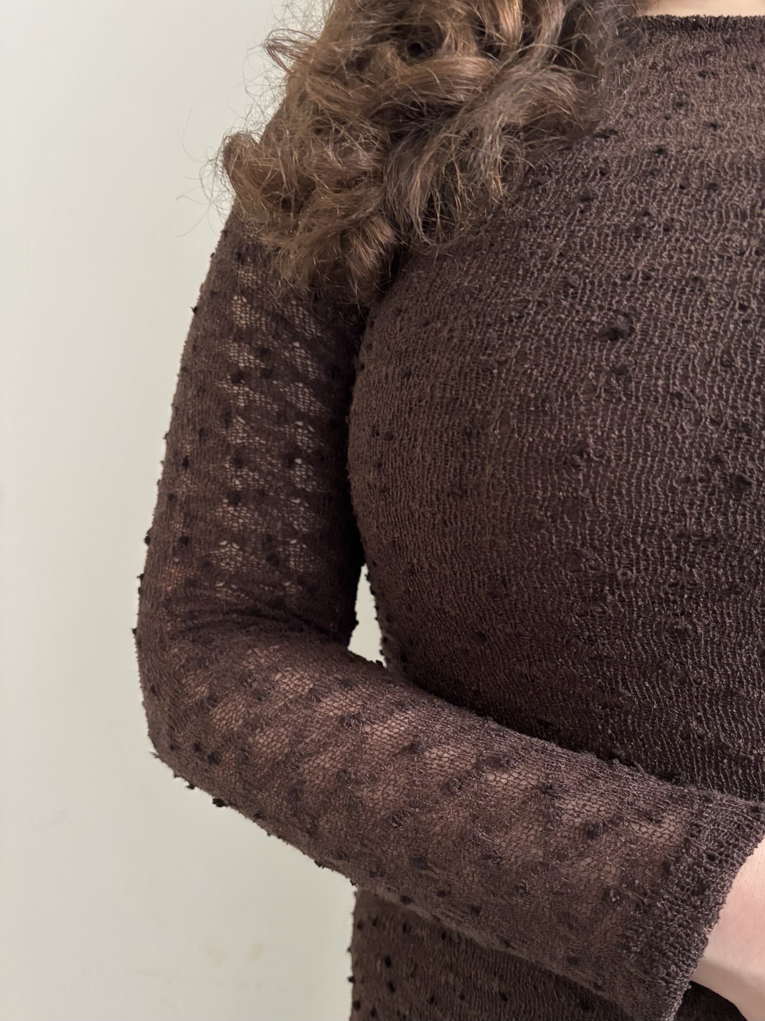 Robe en crochet longue doublée – Image 6