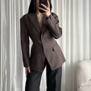 Blazer oversize ceinturé