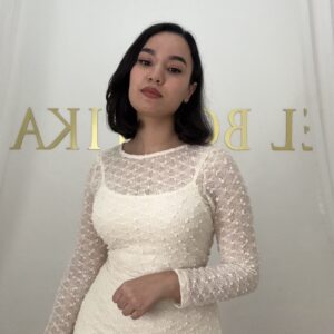 Robe en crochet longue doublée